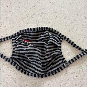 Striped Black and Harry Potter Gray Face Mask